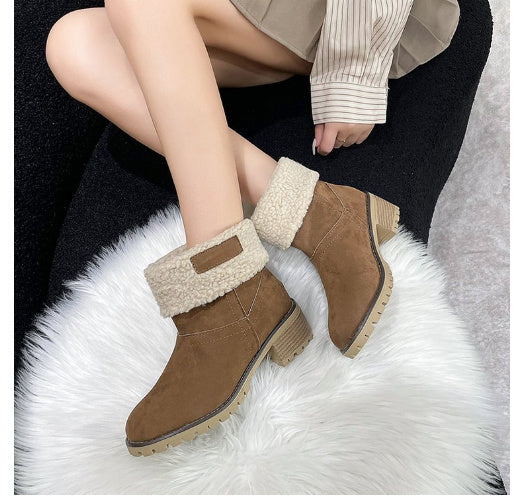 Mid-Calf Women’s Winter Boots – Perfect for Cold Weather