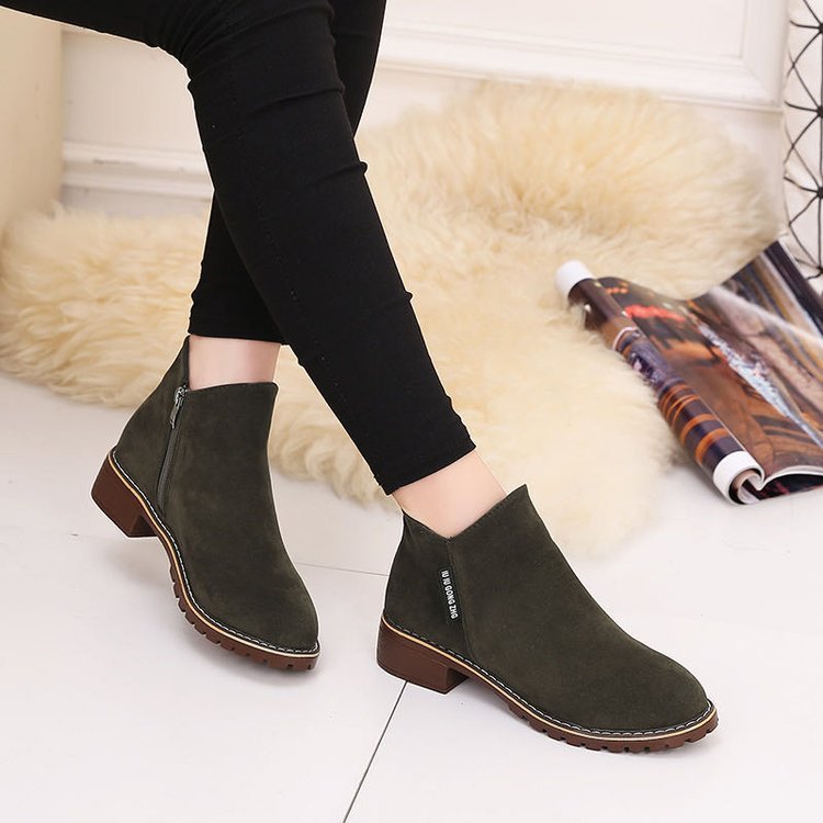 Low Square Heel Boots