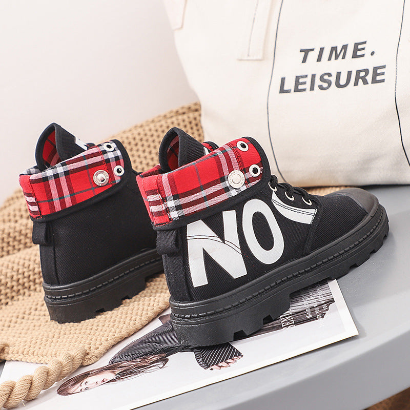 New Versatile High-Top Canvas Boots for Women