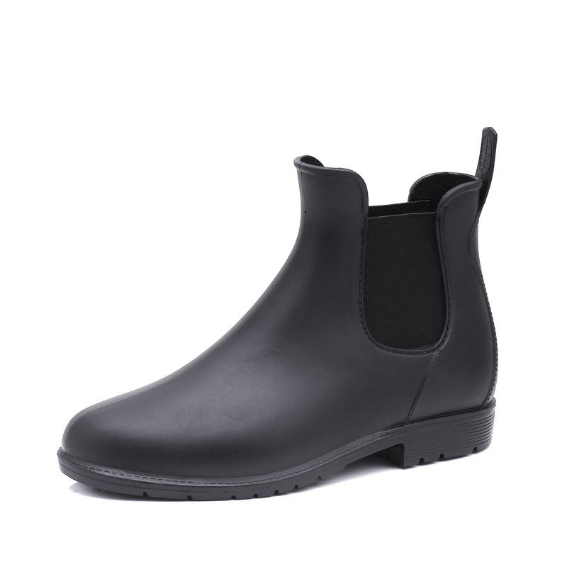Stylish High Rain Boots with Martin Design