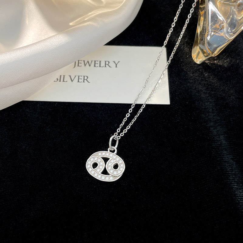 Women’s Zodiac Constellation Necklace in Genuine 925 Sterling Silver