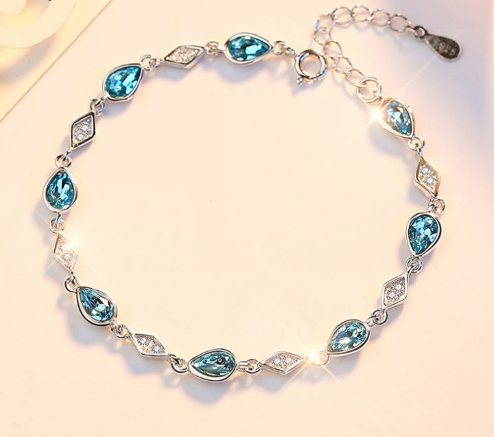 Austrian Blue Crystal Bracelet