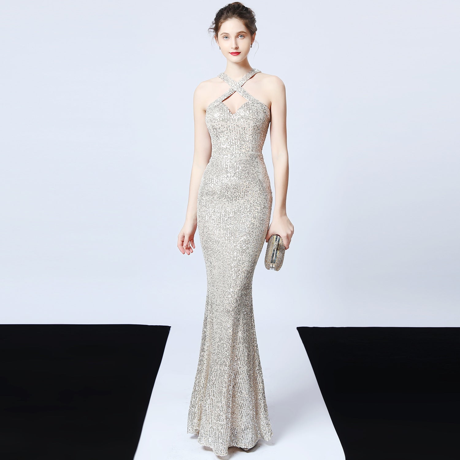 Sequined Banquet Dress