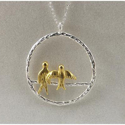 Cute Bird Pendant Necklace for Women – 925 Sterling Silver