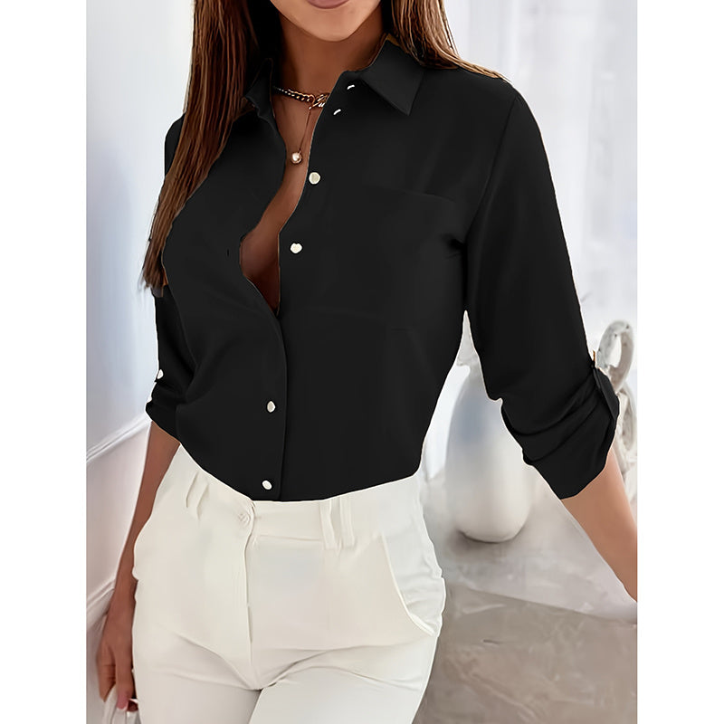 Long Sleeve Tops Elegant Dressy Blouses Business Casual Outfits