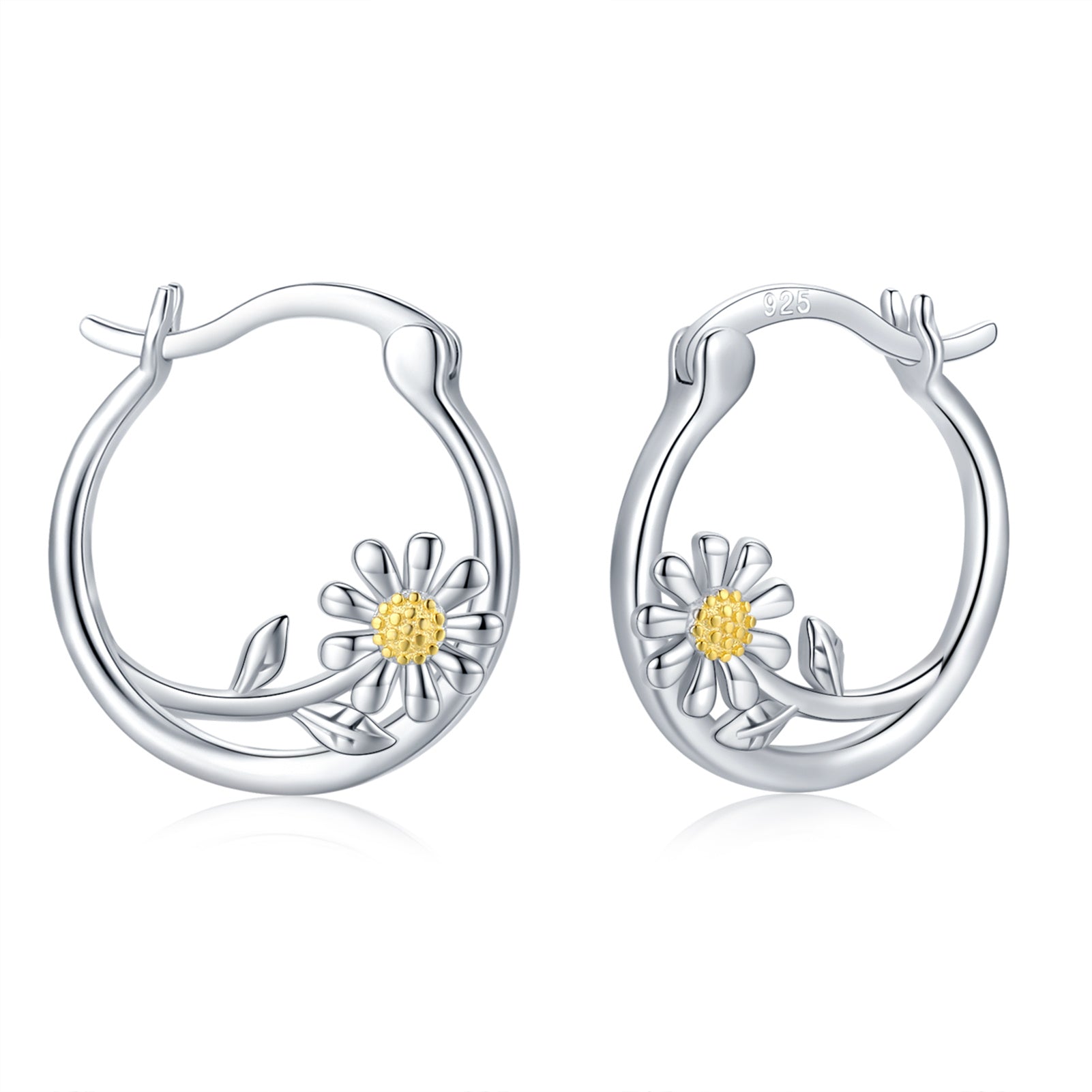 Daisy Small  Hoop Earrings