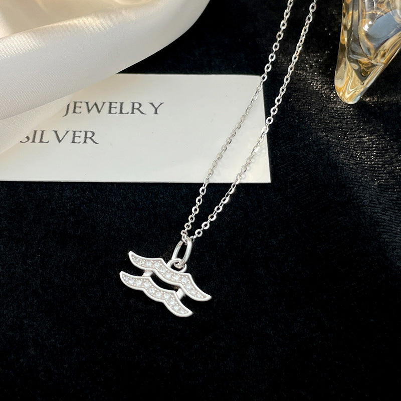 Women’s Zodiac Constellation Necklace in Genuine 925 Sterling Silver