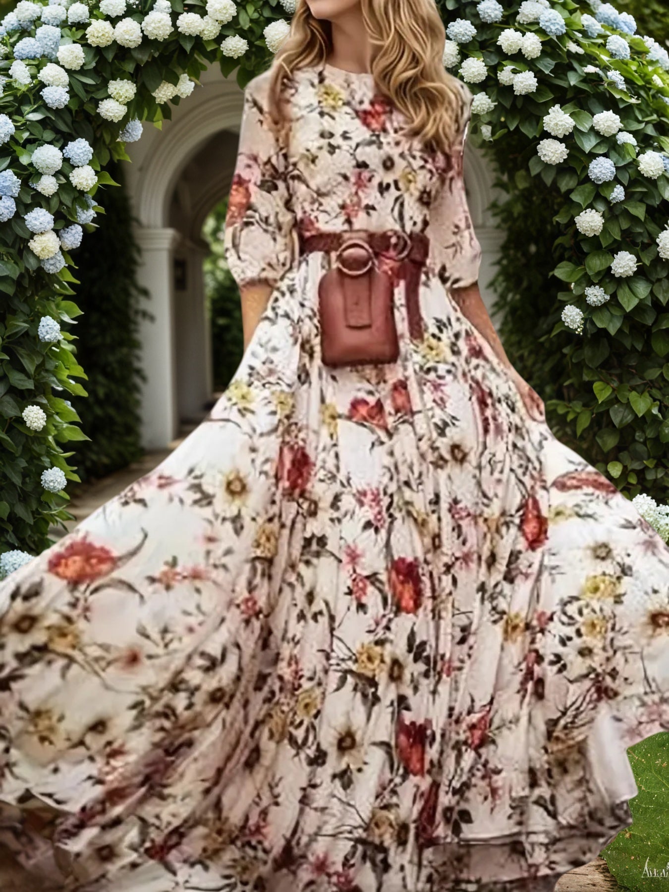 Women’s Flower Printed Princess Dress — New Stylish Collection