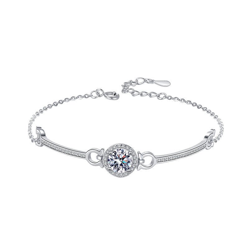Sterling Silver Moissanite Bracelet