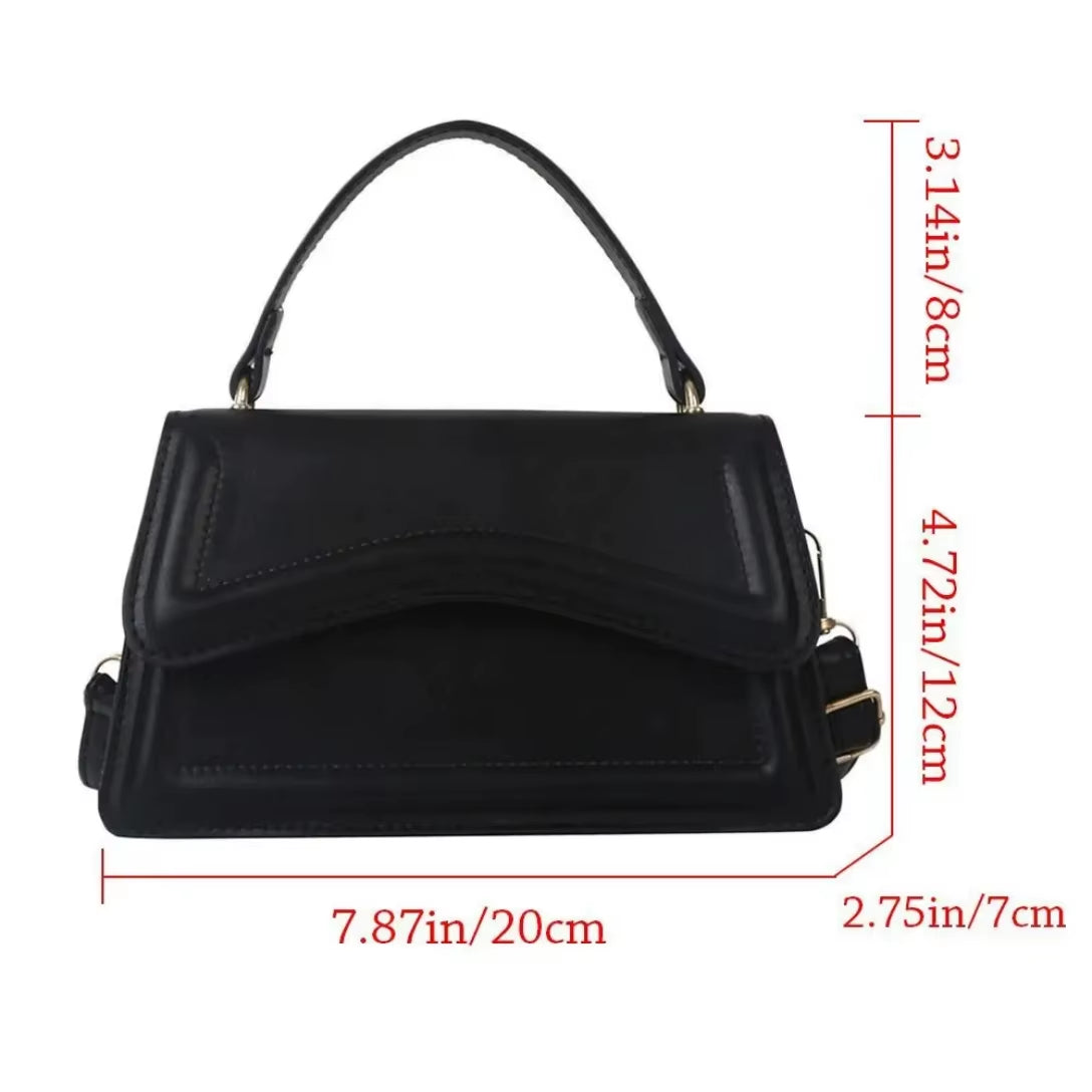 Hot Fashion Pu Leather Messenger Shoulder Bag Ladies Solid Color Handbags Leisure Stylish Crossbody Bags for Women Shoulder Bag