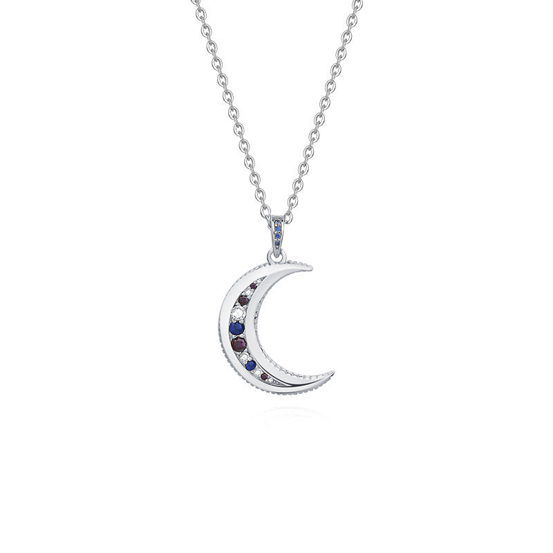 Unique Women’s Moon Necklace – Yuanfan 925 Sterling Silver Collection