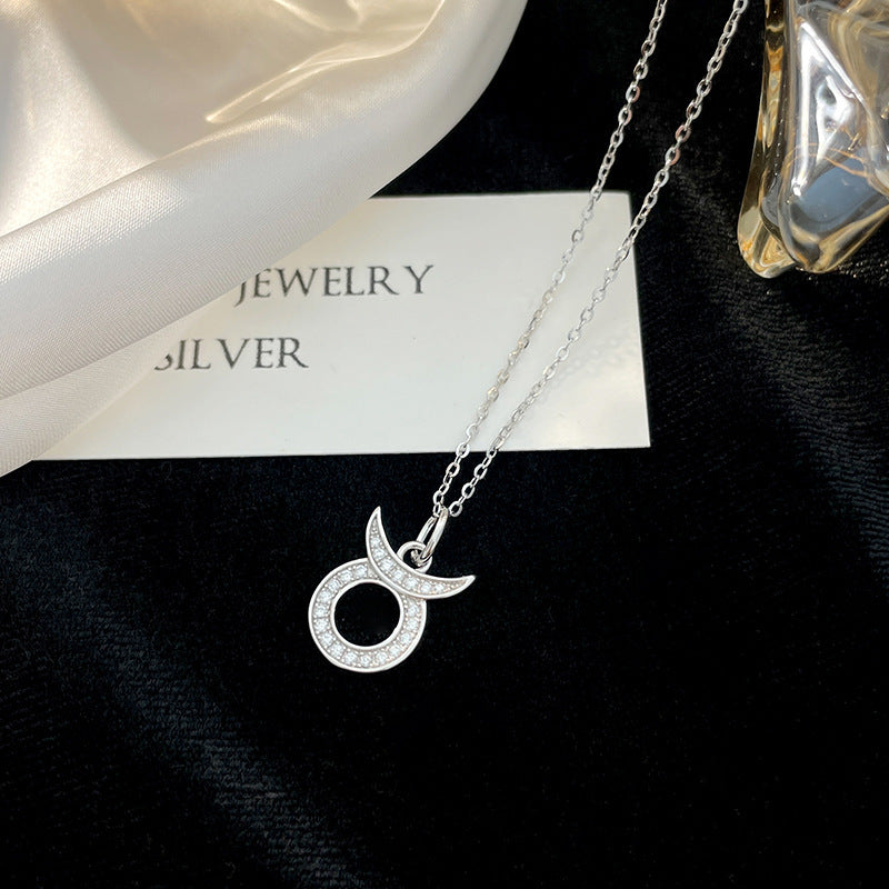 Women’s Zodiac Constellation Necklace in Genuine 925 Sterling Silver