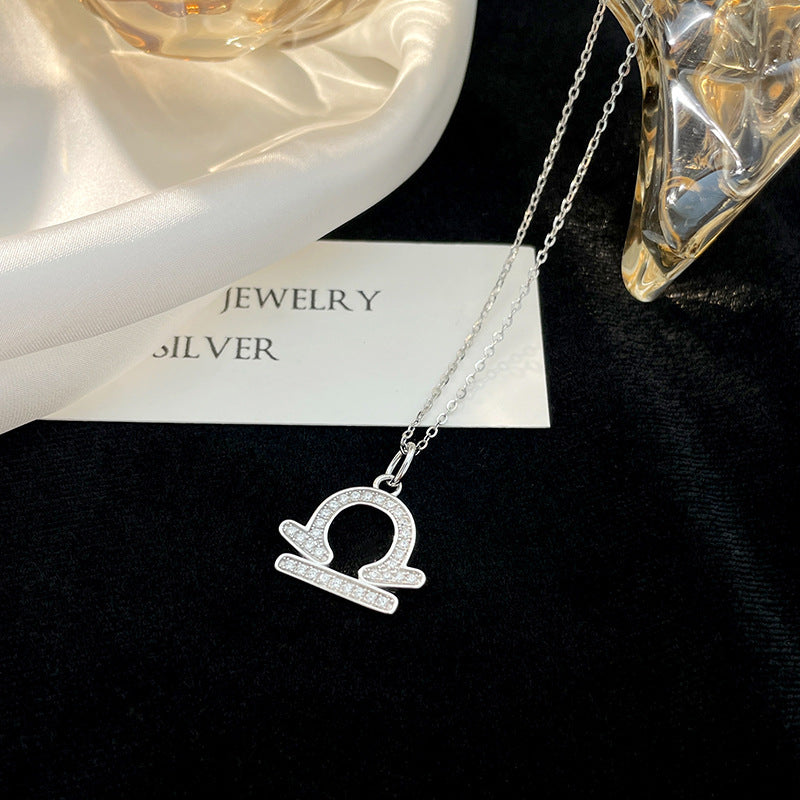 Women’s Zodiac Constellation Necklace in Genuine 925 Sterling Silver