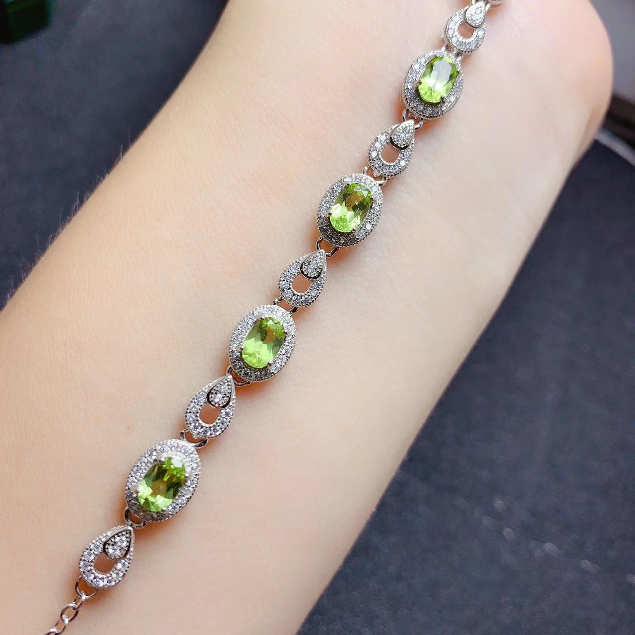 Natural Olivine Bracelet