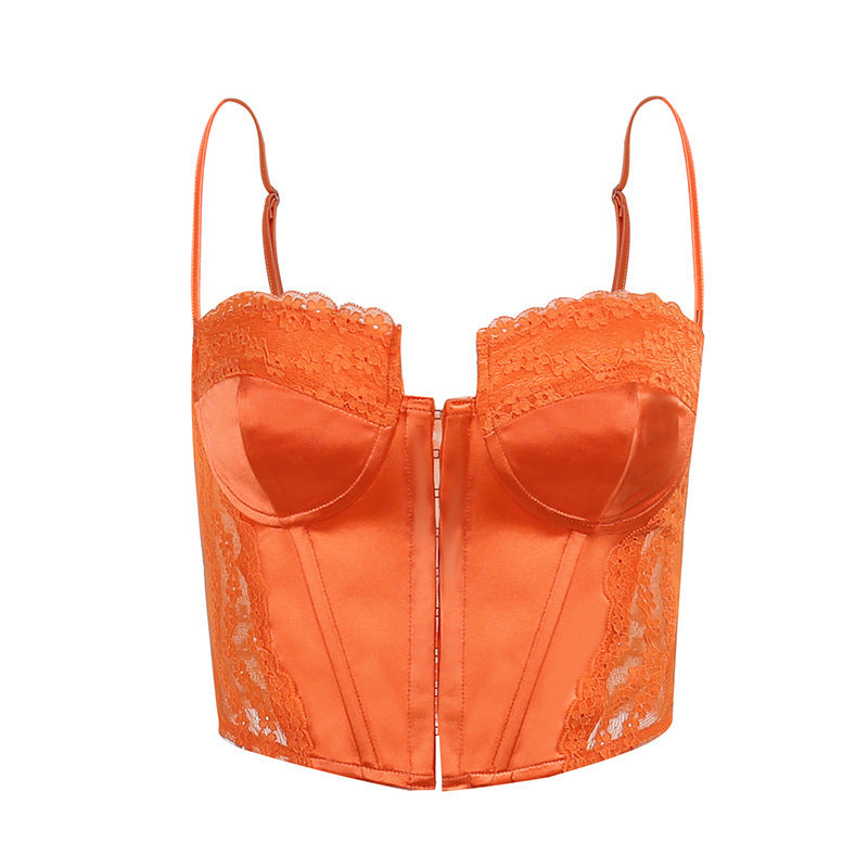 Skinny Fit Corset Backless  Top