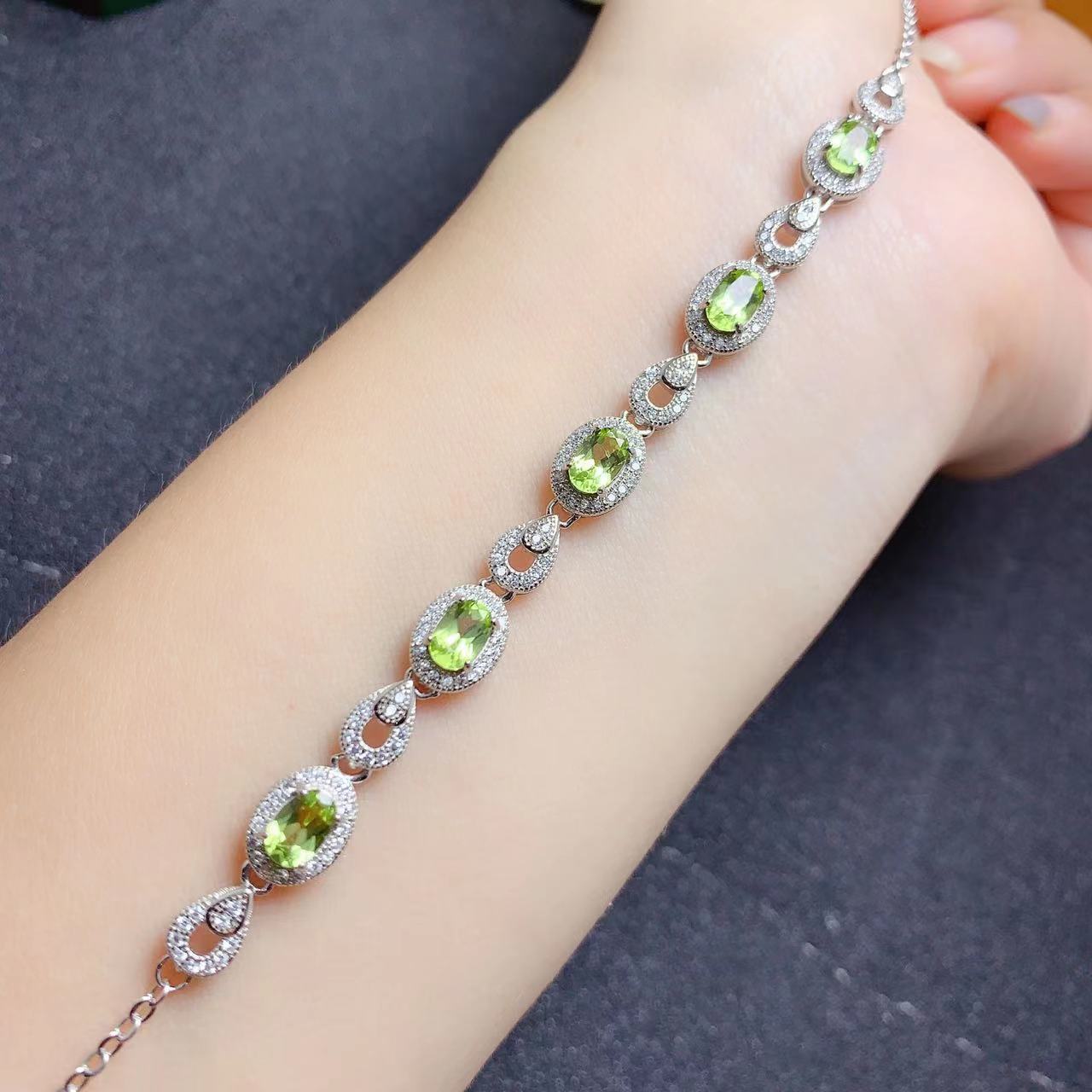 Natural Olivine Bracelet