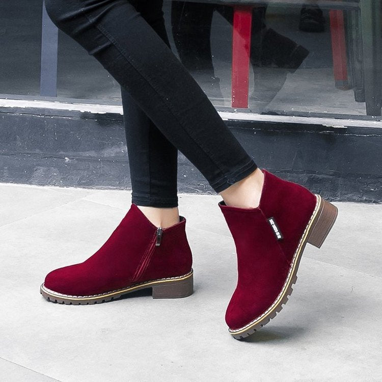 Low Square Heel Boots
