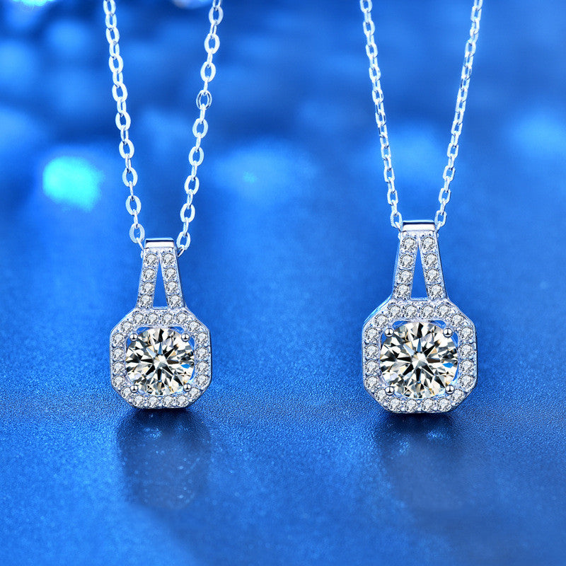 Moissanite Princess Necklace