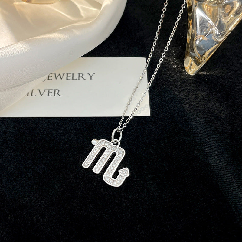 Women’s Zodiac Constellation Necklace in Genuine 925 Sterling Silver