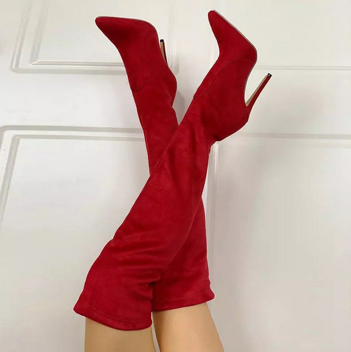 Velvet Stretch Boots