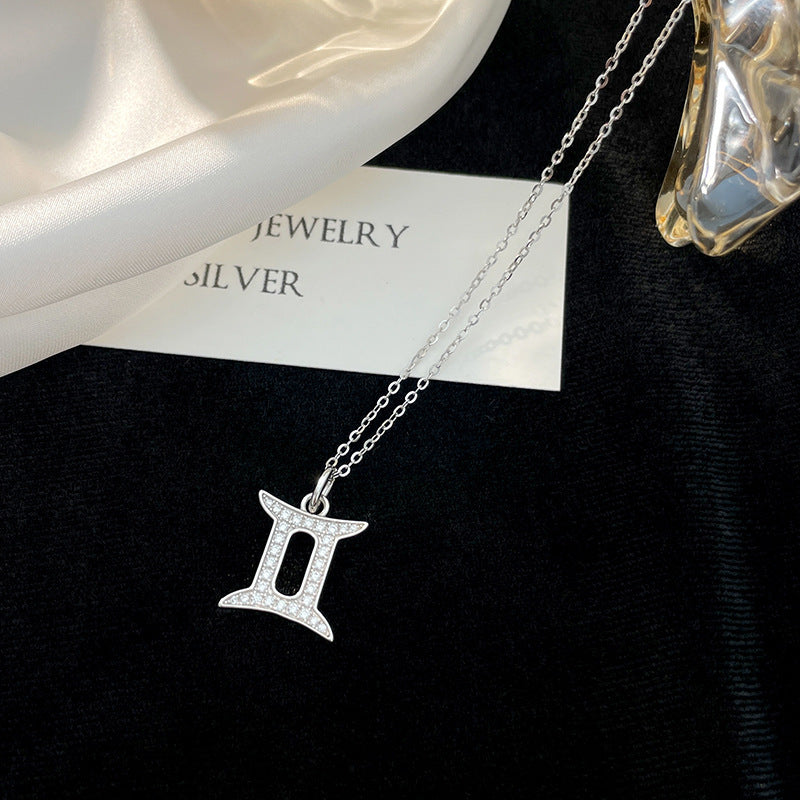 Women’s Zodiac Constellation Necklace in Genuine 925 Sterling Silver