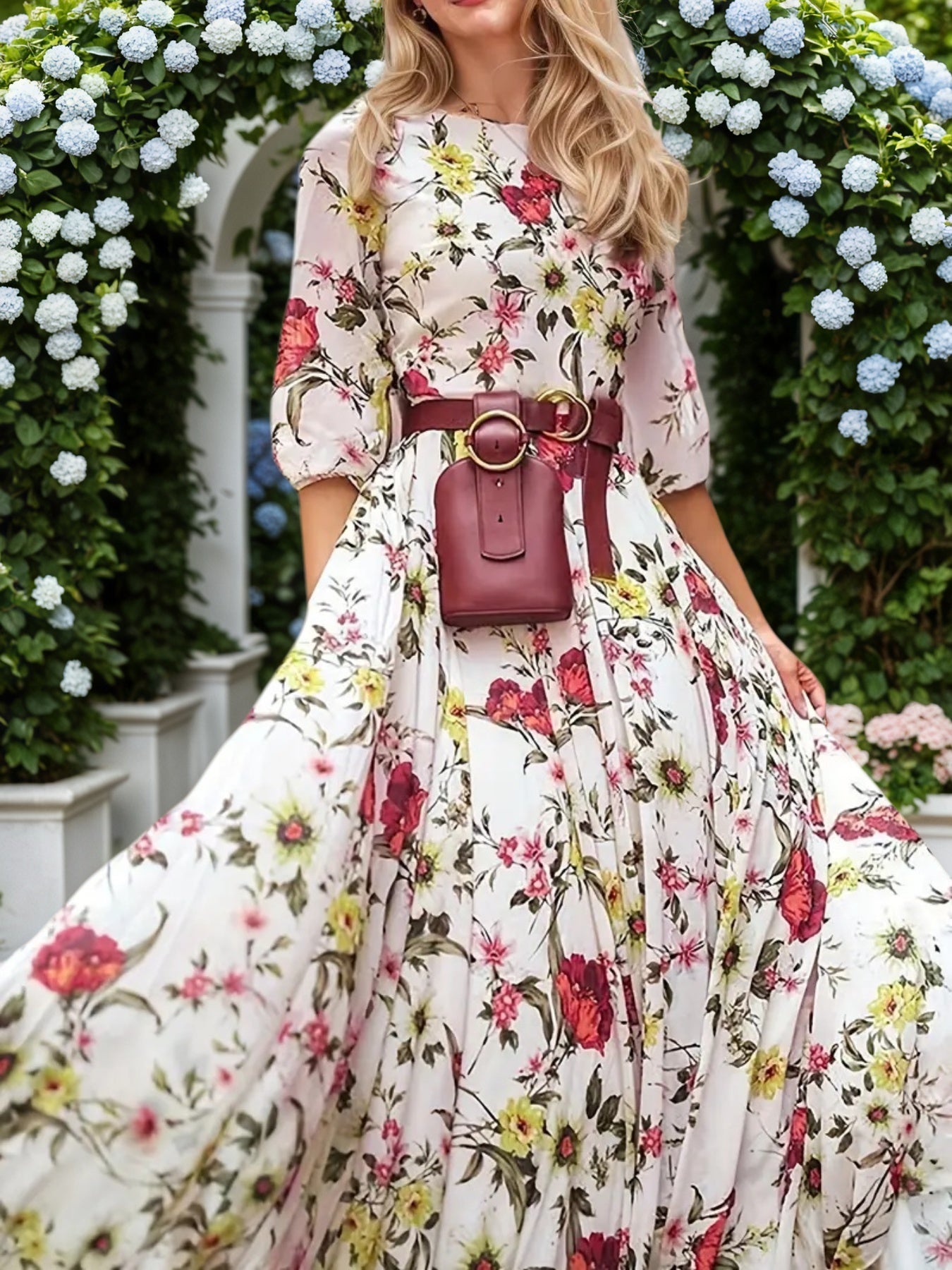 Women’s Flower Printed Princess Dress — New Stylish Collection