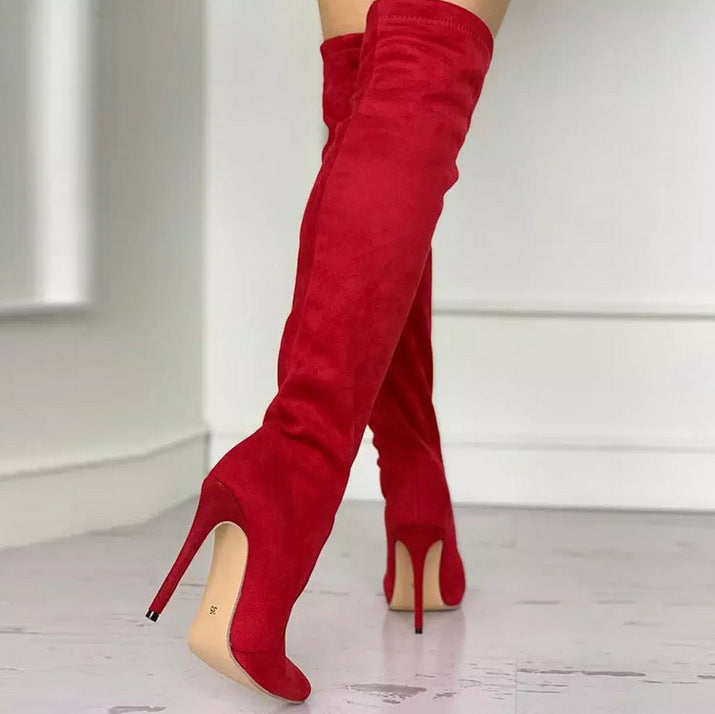 Velvet Stretch Boots