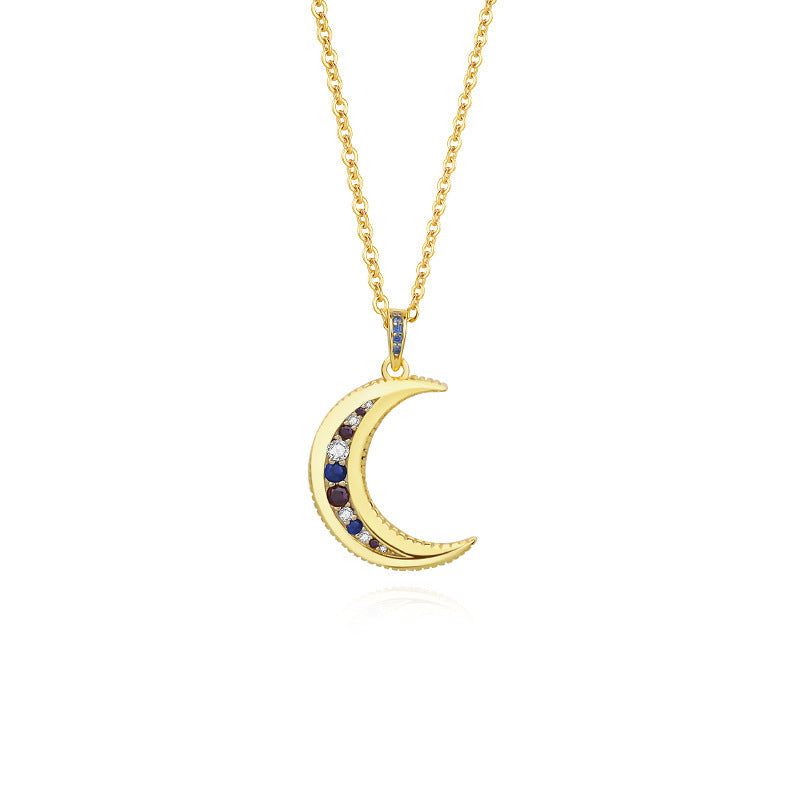 Unique Women’s Moon Necklace – Yuanfan 925 Sterling Silver Collection