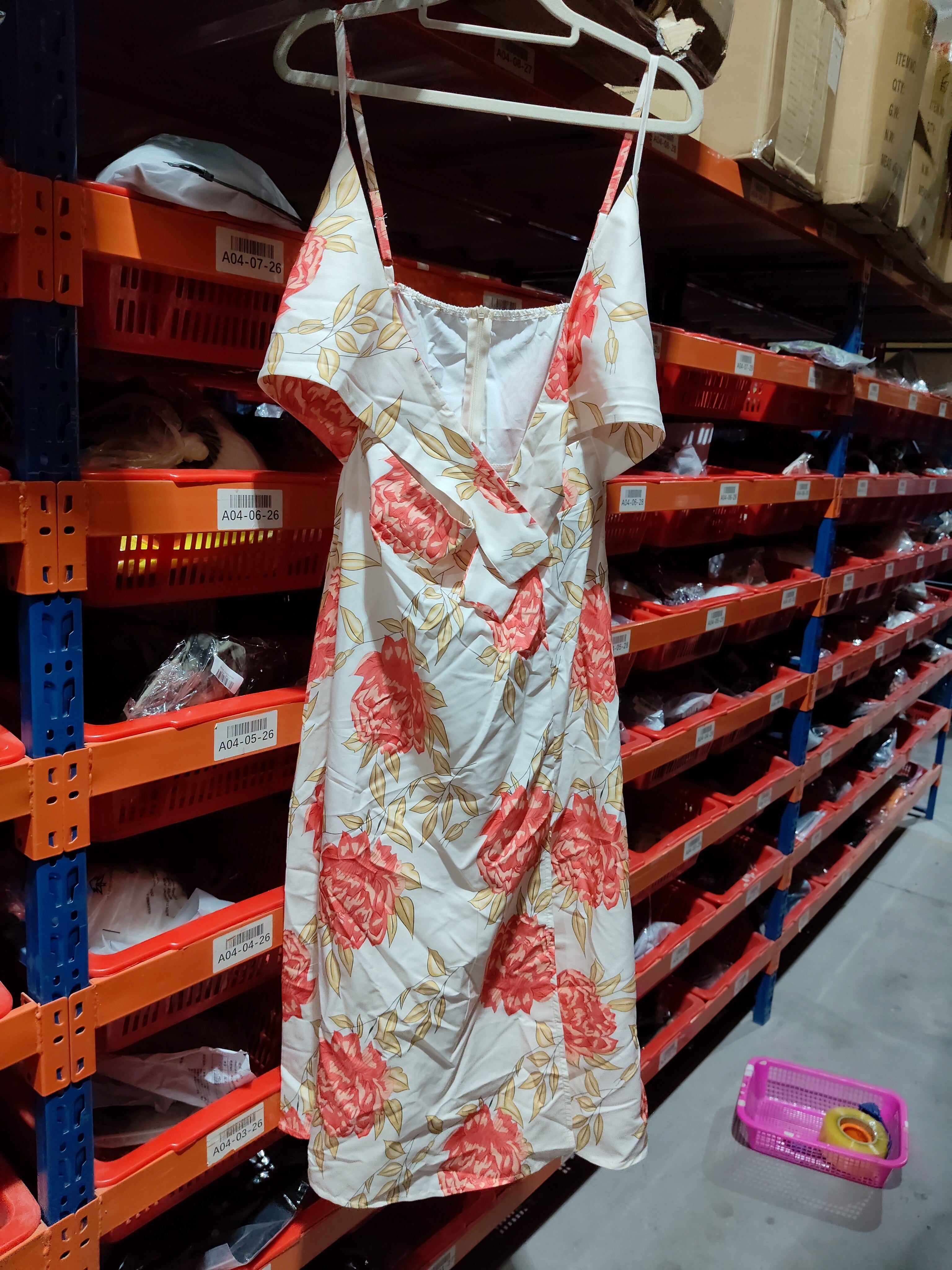 Flower Print Split Dress With Hollow Bowknot Design Ins Fashion Sleeveless Beach Dresses Summer Women's Clothing