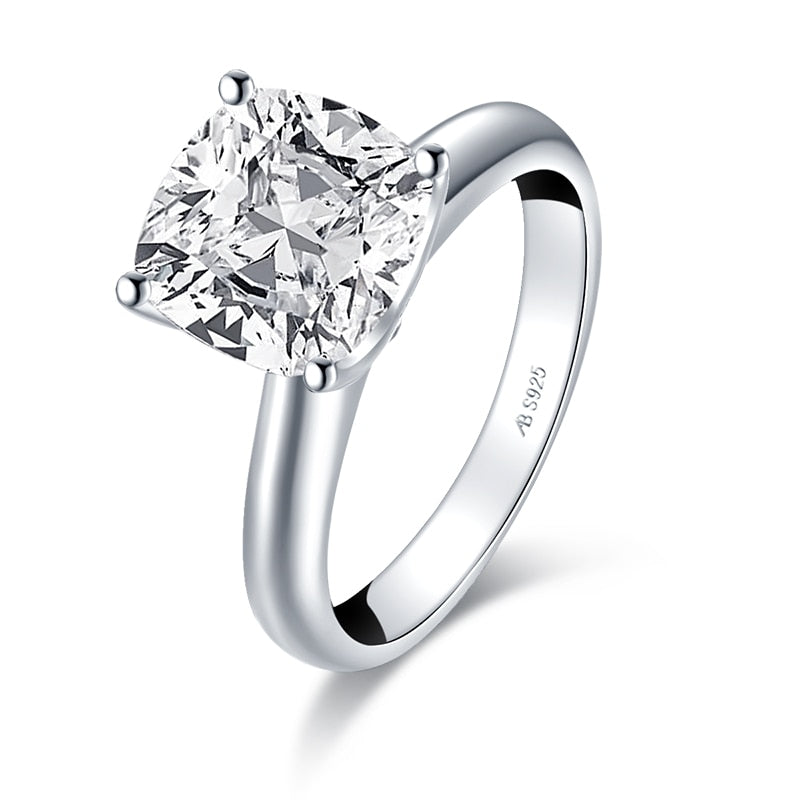 Sterling Silver Diamond Ring