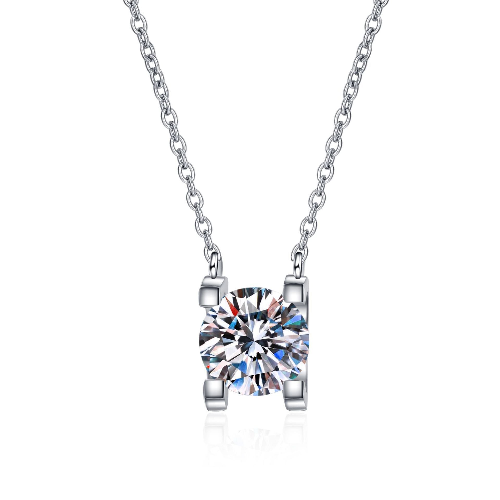 Sterling Silver Moissanite Necklace