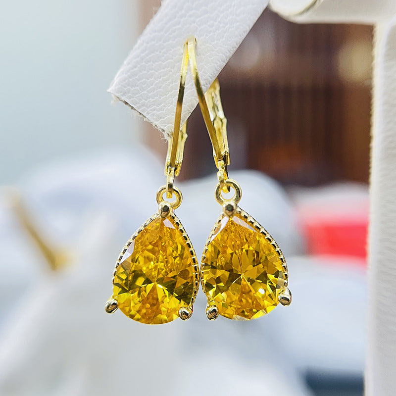 Water Drop Rose Gold Earrings