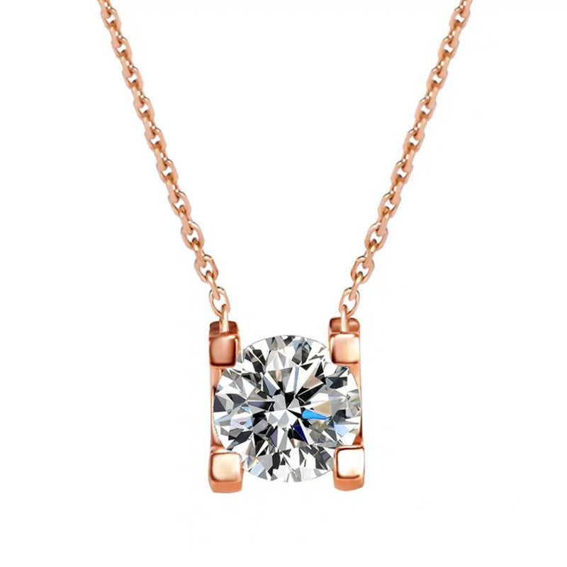 Sterling Silver Moissanite Necklace