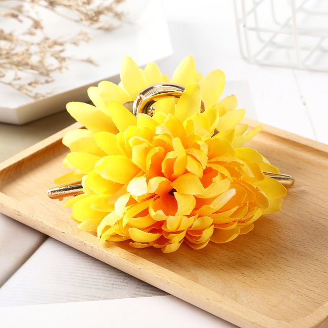 Fashion Cloth Art Rose Flower Hair Claw