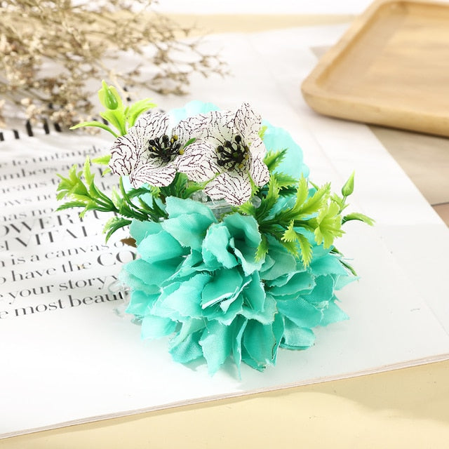 Fashion Cloth Art Rose Flower Hair Claw