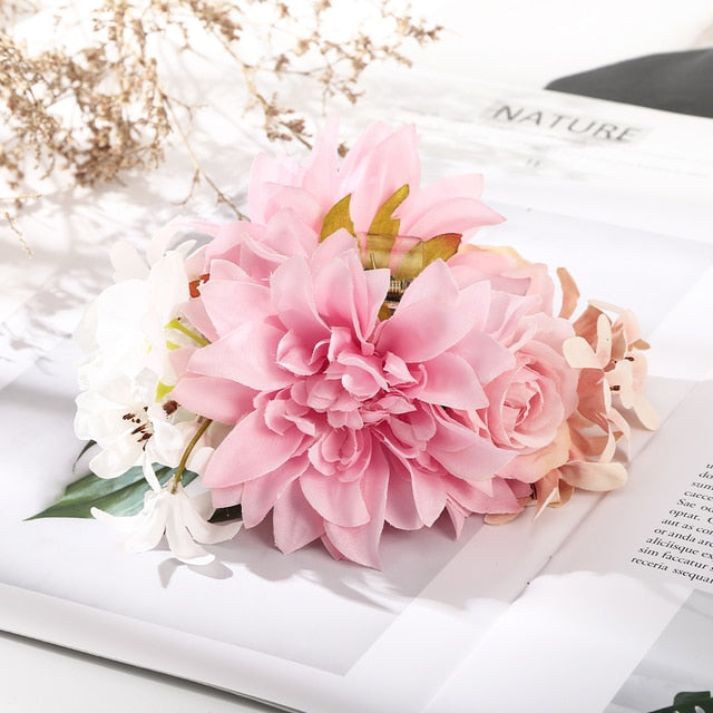 Fashion Cloth Art Rose Flower Hair Claw