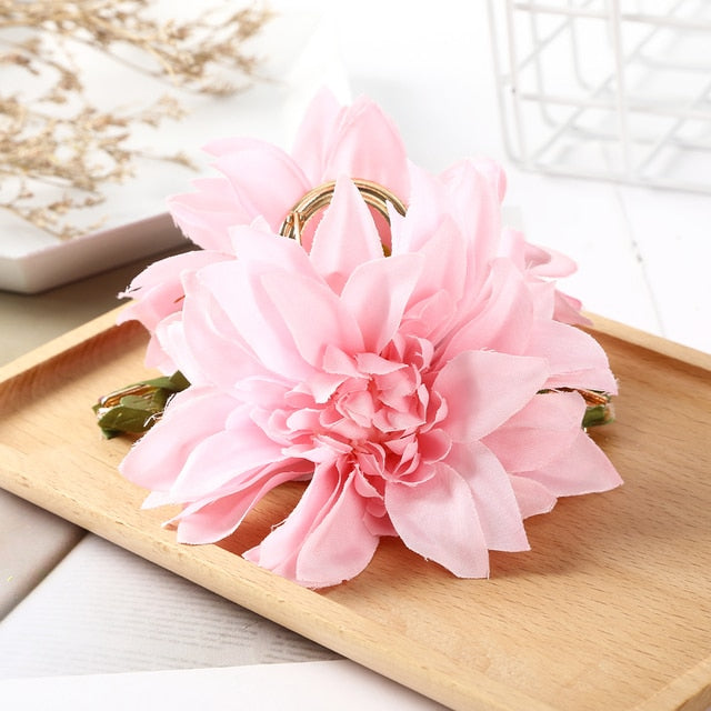 Fashion Cloth Art Rose Flower Hair Claw