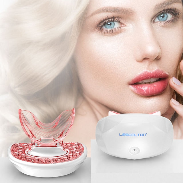 LED Light Therapy Silicone Lip Plumper Device