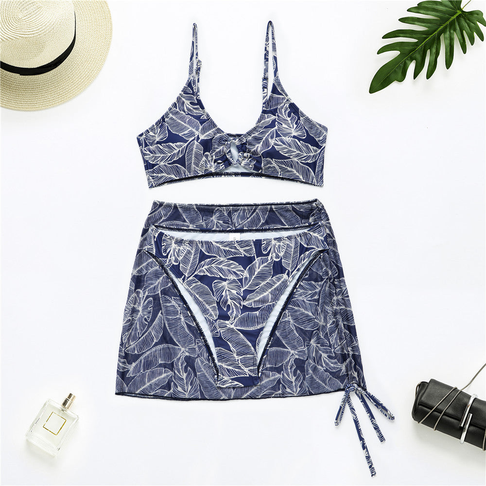 Mesh Three-piece Swimsuit