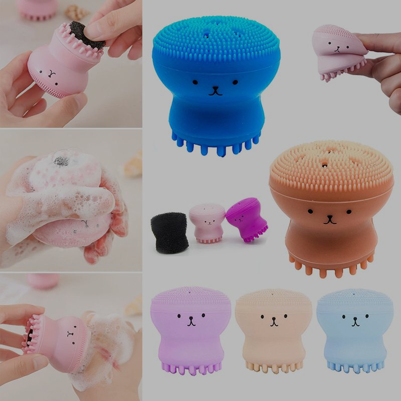 Small Octopus Skin Cleaning Brush